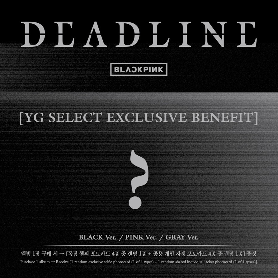 [Official product] BLACKPINK – 3rd Mini Album  (Black version) + YG SELECT Gift
